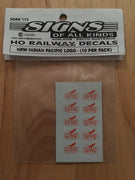 115 HO DECAL for THE NEW INDIAN PACIFIC PASSENGER CAR LOGO 10 PER PK. - SOAK