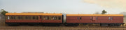 R - Casula Hobbies -RTR : CR1386 Tuscan & Russet Composite + EHO1464 Tuscan Brake Van, two Car Set. *