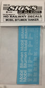 SOAK 243 DECAL 'NEW' MOBIL BITUMEN TANKER white HO
