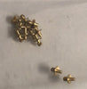 Handrail Knobs Brass size 1.6 mm long with WIDE-BASE RIM 2.32 Dia - (12) use .45mm wire MARKITS-Ozzy * M4HRKwb