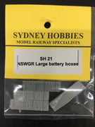 SH21 10ft BATTERY BOXES LARGE (4) AND CIRCUIT BOARDS (2) suits NSWGR PASSENGER CAR  (4)