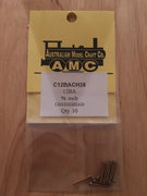 12BA CHEESEHEAD 3/8 inch CHEESEHEAD BRASS SCREWS Qty 10.