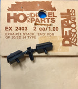DETAIL ASSOCIATES - 2403 - EXHAUST STACK: "EMD" for GP 20 / SD 24 TYPE