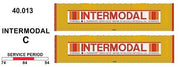 SDS Models: 40' Jumbo Containers: Twin Packs: Intermodal C : 40.013