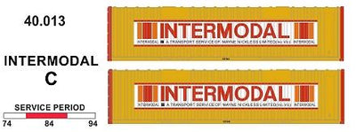 SDS Models: 40' Jumbo Containers: Twin Packs: Intermodal C : 40.013