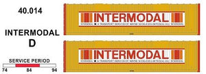 SDS Models: 40' Jumbo Containers: Twin Packs: Intermodal D : 40.014