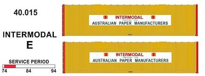 SDS Models: 40' Jumbo Containers: Twin Packs: Intermodal E : 40.015