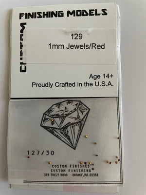 Custom Finishing models - 1mm Jewels/Red