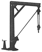 #8007- HO -  TICHY TRAIN GROUP - Jib Crane Kit