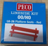 LK 26 PECO HO - Platform Seats - Red
