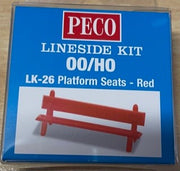 LK 26 PECO HO - Platform Seats - Red