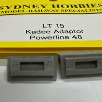 KADEE ADAPTOR POWERLINE 48 CLASS, Sydney Hobbies un-painted (1 Pair)