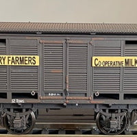 Pack 6 of four 4 Wheel 3x GVS, 1x LV WEATHERED TIMBER WAGONS NSWR, LV10 with Dairy Farmers name, GSV26644-GSV26647-GSV26649. Casula Hobbies Model Railways RTR.