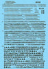 MICROSCALE; N scale 70162 Railroad UNION PACIFIC Letters & Numbers in BLACK-NO OUTLINE. N Scale