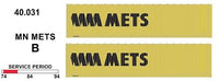 SDS Models: 40.031 B.  40' Jumbo Containers: Twin Packs: MN Mets B : 40.031