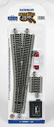 Bachmann - No. 5 Remote-Control Turnout, Nickel Silver Rail, Gray Roadbed - E-Z Track -- Left Hand