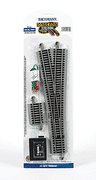Bachmann -No. 5 Remote-Control Turnout, Nickel Silver Rail, Gray Roadbed - E-Z Track -- Right Hand