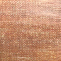 Noch: Red Brick Wall Cardboard “Red Brick” 32 x 15 cm H0/TT/0 Item ref. 57550