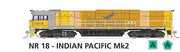 NR18 SOUND  "INDIAN PACIFIC" YELLOW SCHEME Mk2 Locomotive By SDS MODELS cat,#520 DCC HO NEW