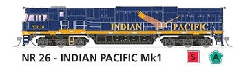 NR26 SOUND  HO "Indian Pacific Mk1 Locomotive By SDS MODELS. cat, #NR0 517 * DCC Sound NEW