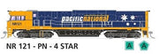 NR121 SOUND "PACIFIC NATIONAL" 4 STAR" Locomotive By SDS MODELS cat, #535. DCC Sound NEW