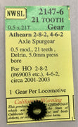 2147-6 NWSL 21 teeth gear Athrern 2-8-2 / 4-6-2  HO  #2147-6 * *