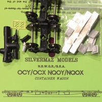 OCY SILVERMAZ Model Railways : OCY 60ft CONTAINER OPEN WAGON of N.S.W.R. HO Kit Made in Australia (Est. 1982)
