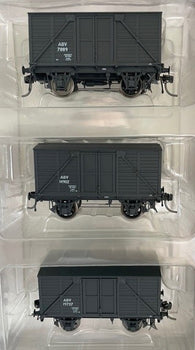 ABV Pk2 : NSWR ABV Arnott’s Biscuit Van with GREY BOARDED SIDE : 3 Vans :  ABV 7889,  ABV 4902,  ABV 19707