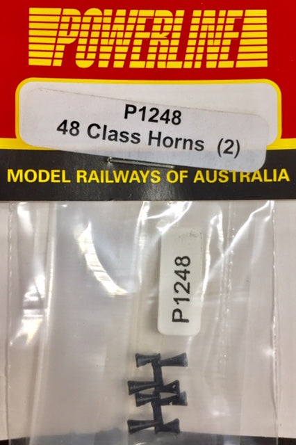 P1248 P1248 POWERLINE Parts 48 Class Horns (2) | Casula Hobbies