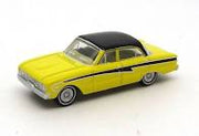 Road Ragers : 1960 XK Falcon Sedan Acacia Yellow with Black Roof HO Car. diecast.