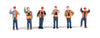 SceneMaster - Railroad Yard Crew PKG(6)  (HO scale)