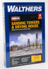Walthers: Sanding Tower & Drying House -- Kit 933-3813  Kit.''N SCALE