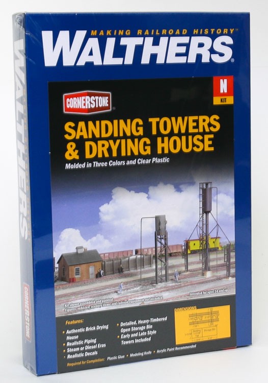 Walthers: Sanding Tower & Drying House -- Kit 933-3813  Kit.''N SCALE