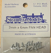 Steam Era Models -M3 - #2x6mm pan head screws(20)