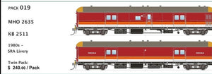 SDS Models - MHO 2635 - KB 2511 - SRA Livery Pack 019 (Twin Pack ) 1980's