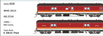 SDS Models - MHO 2614 - KB 2516 - SRA Livery Pack  (Twin Pack ) 1980's - (MHX020)