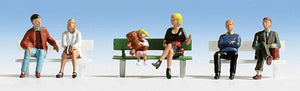 SceneMaster - Seated People Set 1  (HO scale)
