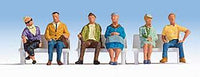 SceneMaster - Seated People Set 2  PKG(6)  (HO scale)