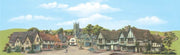 Peco : SK-16 Large Town Landscape Backscene
