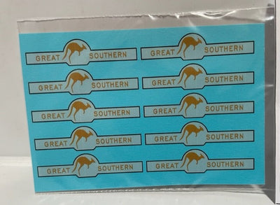 SOAK 281 - Great Southern Carriages 10 per pack Decal -  Signs of all Kinds