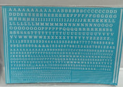 293 HO DECAL for  Clarendon White Letters & Nos in 3 Sizes - SOAK