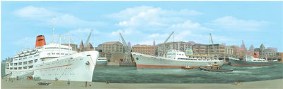Peco : SK-40 Medium Dock  Backscene