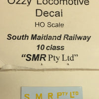 Ozzy Decals: Locomotive Decal: South Maitland Railway 10 Class "Yellow" SMR Pty Ltd
