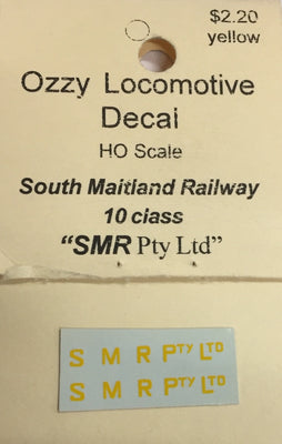 Ozzy Decals: Locomotive Decal: South Maitland Railway 10 Class 