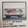 SOAK 6 - U VAN SOAK #6 Decal Vic, Rail "QUICK PAINT", HO