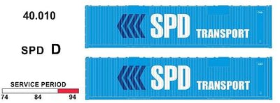 SDS Models: 40' Jumbo Containers: Twin Packs: SPD D : 40.010