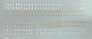 STEAM DECAL for NSWGR Steam Locomotive Numbers - Silver, Bronze, Yellow and White, Ozzy Decals