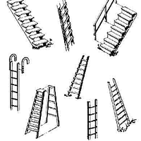 Central Valley:  Steps & Ladders HO