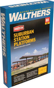 Suburban Station Platforms -933-4099 - Kit (4)  - Each: 16 x 1-5/8 x 2" 40.6 x 4.1 x 5.1cm HO Walthers:
