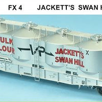 SDS Models: Victorian Railways: FX / VPFX: Bulk Flour Wagon: VR 60's: Single Pack FX4 Jackett's Swan Hill